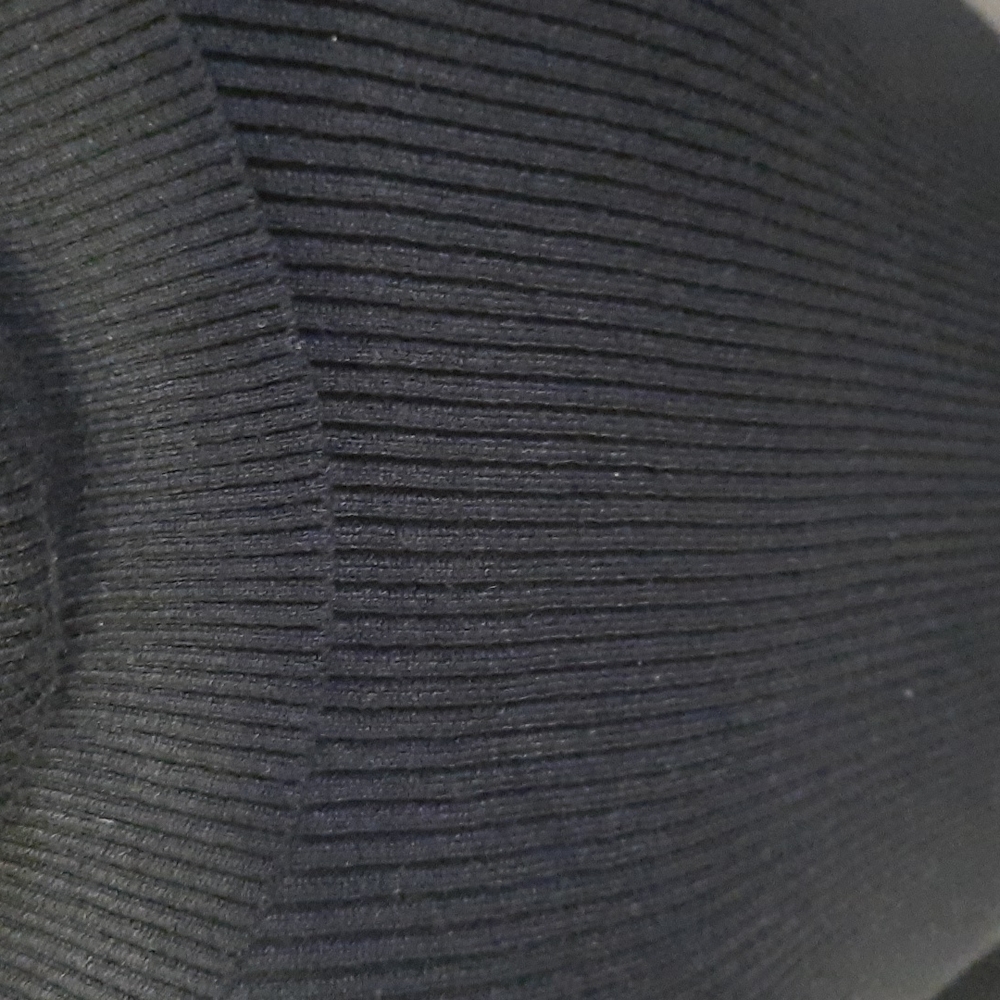 Black Ribbed Knit Sweater - Picture 3 of 4
